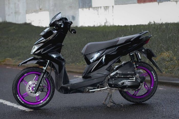 Warna Modifikasi Motor. Modifikasi Motor Cat Pelek Honda BeAT Modal Rp 200 Ribuan