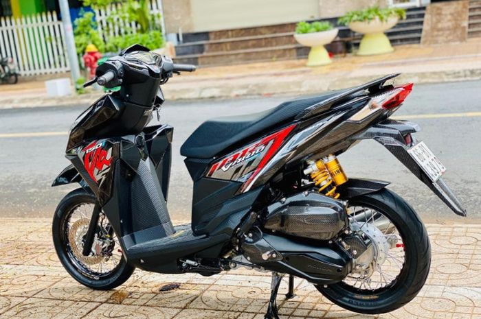 Modifikasi Jari Jari Motor. Keren Nih Modifikasi Motor Honda Vario Pelek Jari-jari Aksesoris