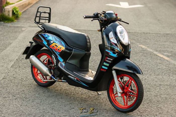 Modifikasi Motor Scoopy. Modifikasi Motor Honda Scoopy Sporty dan Elegan, Sandaran