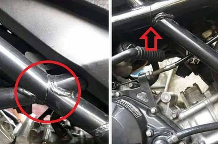 Rangka Cb150r Patah. Pernah Viral Mirip Rangka eSAF, Rangka Motor Honda CB150R