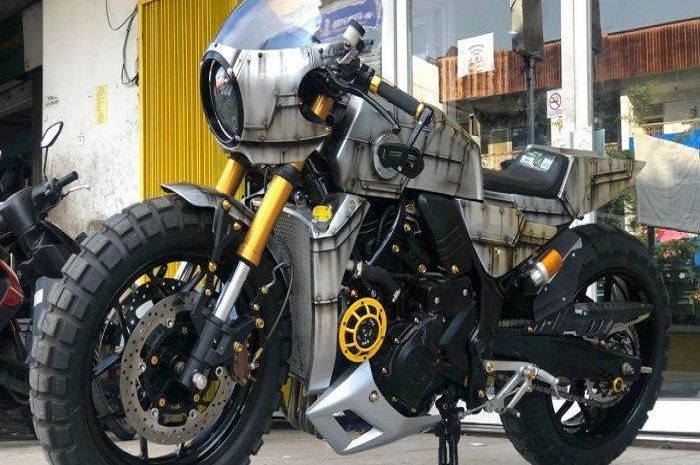 R25 Cafe Racer. Jadi Cafe Racer, Modifikasi Motor Yamaha R25 dari Pontianak Bodi