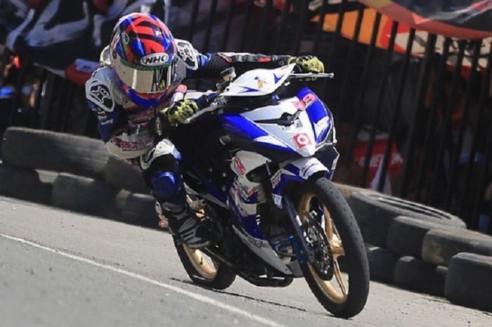 Foto Motor Balap Jupiter Z1. Ini Penampakan Yamaha Jupiter Z1 Andalah Muhammad Fadil Saat