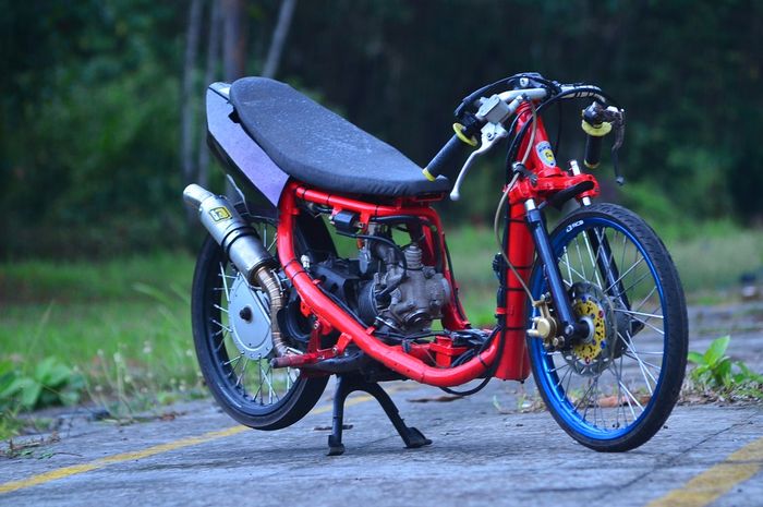 Modif Standar Mio Soul. Ini Rahasia Modifikasi Yamaha Mio Soul Pertama Turun Balap