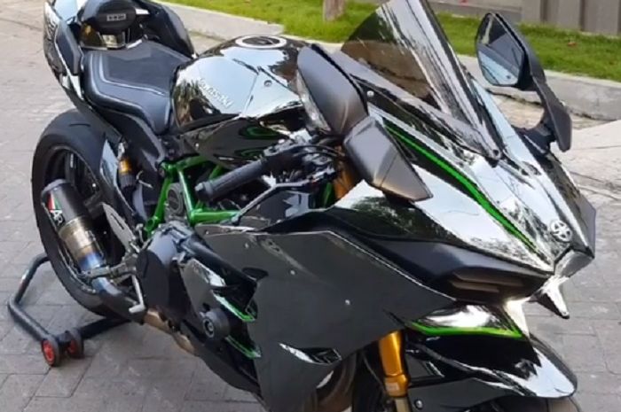 Ninja H2 Modifikasi. Sultan Mah Bebas, Modifikasi Kawasaki Ninja H2 Telan Biaya Rp