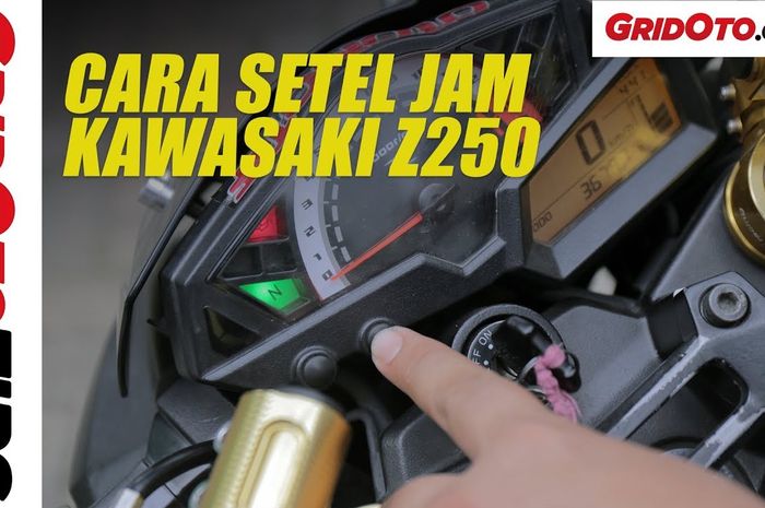 Cara Setting Jam Kawasaki Z250. Jam di Speedometer Kawasaki Z250 Ngaco? Begini Cara Setelnya