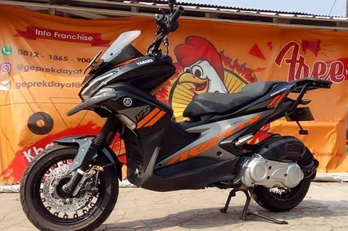 Modifikasi Stang Motor Matic. Melawan Kodrat Aerox Pakai Stang dan Sokbreker Tinggi