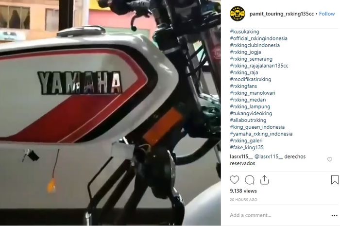 Modifikasi Rx King Warna Putih. Video Restorasi Yamaha RX-K Warna Putih, Bikin Ngiler Boskuh