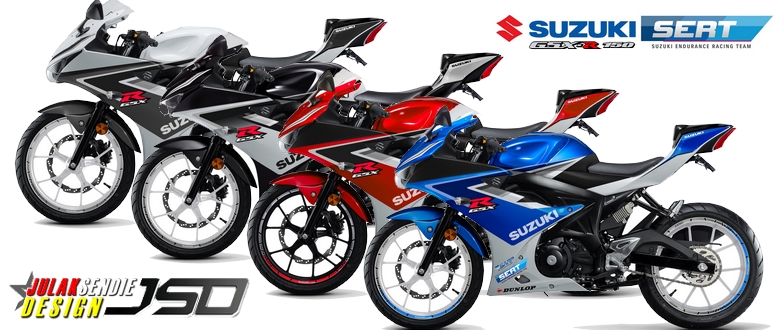 Decal Gsx R150 Biru. Suzuki GSX-R150 SERT Edition