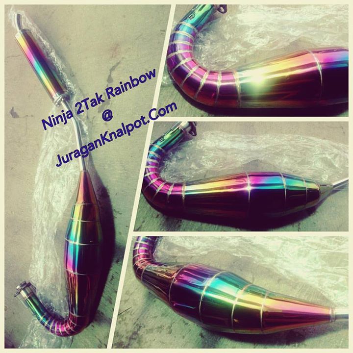 Ninja Rr Airbrush Simple. Knalpot Ninja 150 R/RR Stainless Pelangi