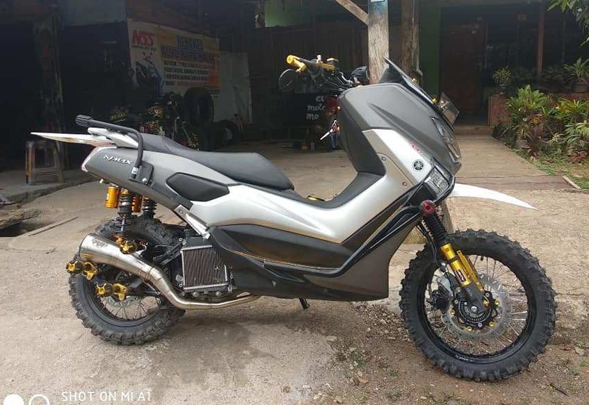 Nmax Modif Trail. Modifikasi Yamaha NMax Off Road, Disulap Jadi Skutik Garuk