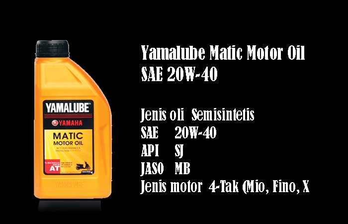 Sae Yamalube Matic. Yamalube Matic Motor Oil SAE 20W-40
