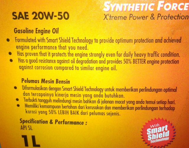 Keunggulan Oli Mesran. Mesran B40 setelah 380 km jadi oli mesin, PFT 15W50 setelah 1500