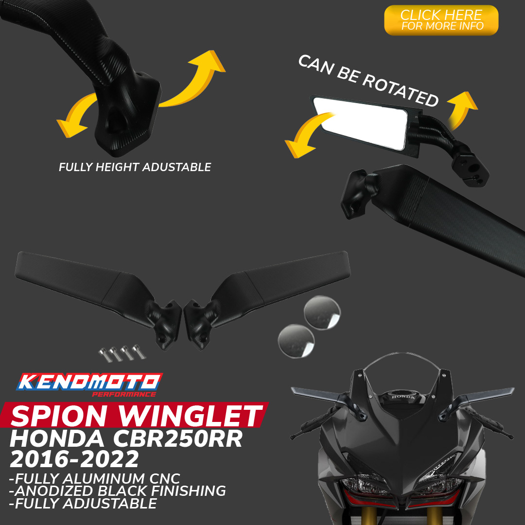 Spion Cbr250rr. Kendmoto Spion Mirror Winglet CBR 250RR