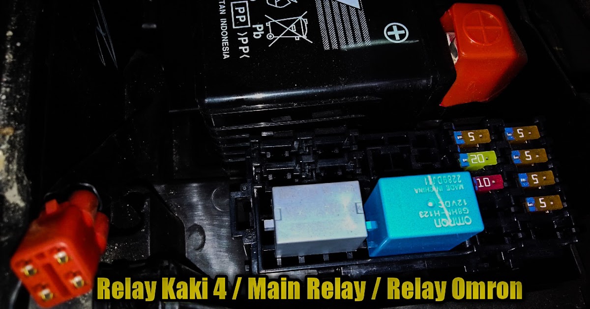 Cara Pasang Relay 4 Kaki Untuk Starter Motor. Cara Pasang dan Mengecek Main Relay Kaki 4 Motor Injeksi Pakai