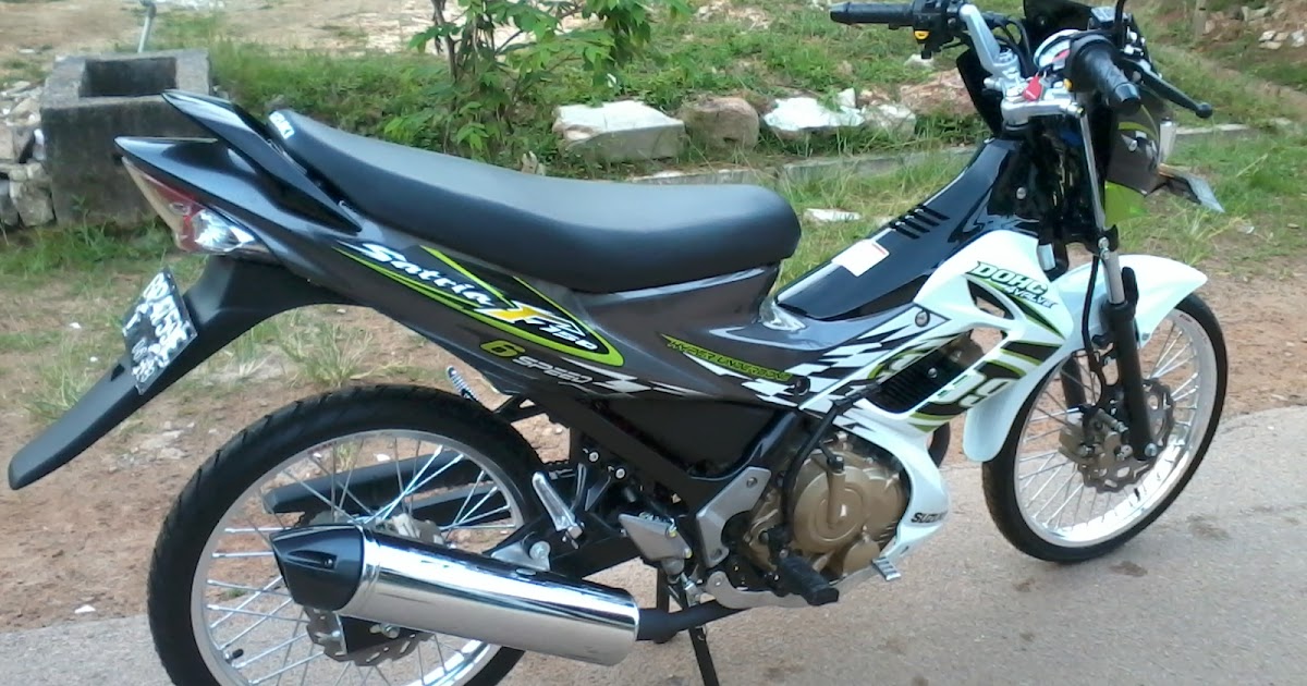 Satria Fu Warna Hijau. Kumpulan Modifikasi Satria Fu Hijau Putih Terbaru