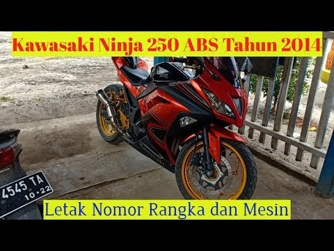 Letak Nomor Mesin Ninja 250 Karbu. Letak Nomor Mesin Kawasaki Ninja 250