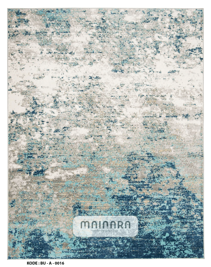 Warna Blue Grey. Karpet custom motif abstrak bulu pendek kekinian untuk lantai