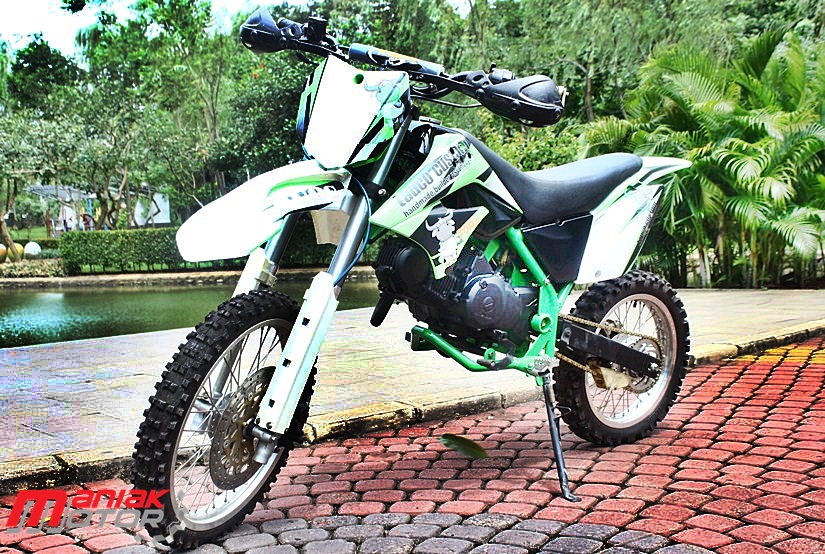 Modifikasi Motor Karisma Jadi Trail. Modifikasi Honda Karisma Jadi Kawasaki KLX150, Bebek Jadi Trail