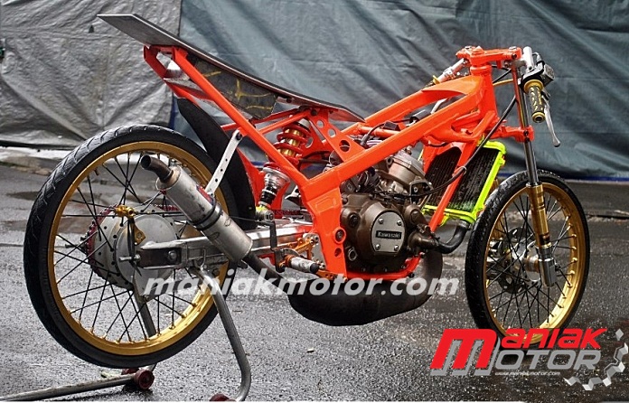 Ukuran Gir Ninja Rr Drag. Modifikasi Kawasaki Ninja 150 TU Drag Bike; Racikan Dwi Batank