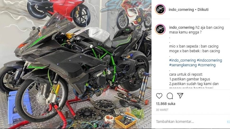 Modif Ninja 250 Ban Cacing. Deretan Motor Sport Kawasaki Ninja dan Lainnya Kena Virus 'TBC'