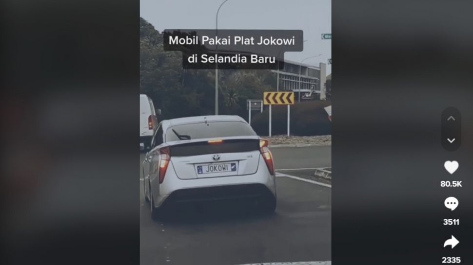 Nomor Plat Keren. Heboh, Mobil di Selandia Baru Pakai Plat Nomor Bertuliskan Jokowi