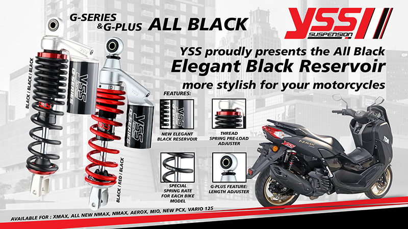 Yss G Series. YSS All Black G-Series and G-Plus – MITRA 2000
