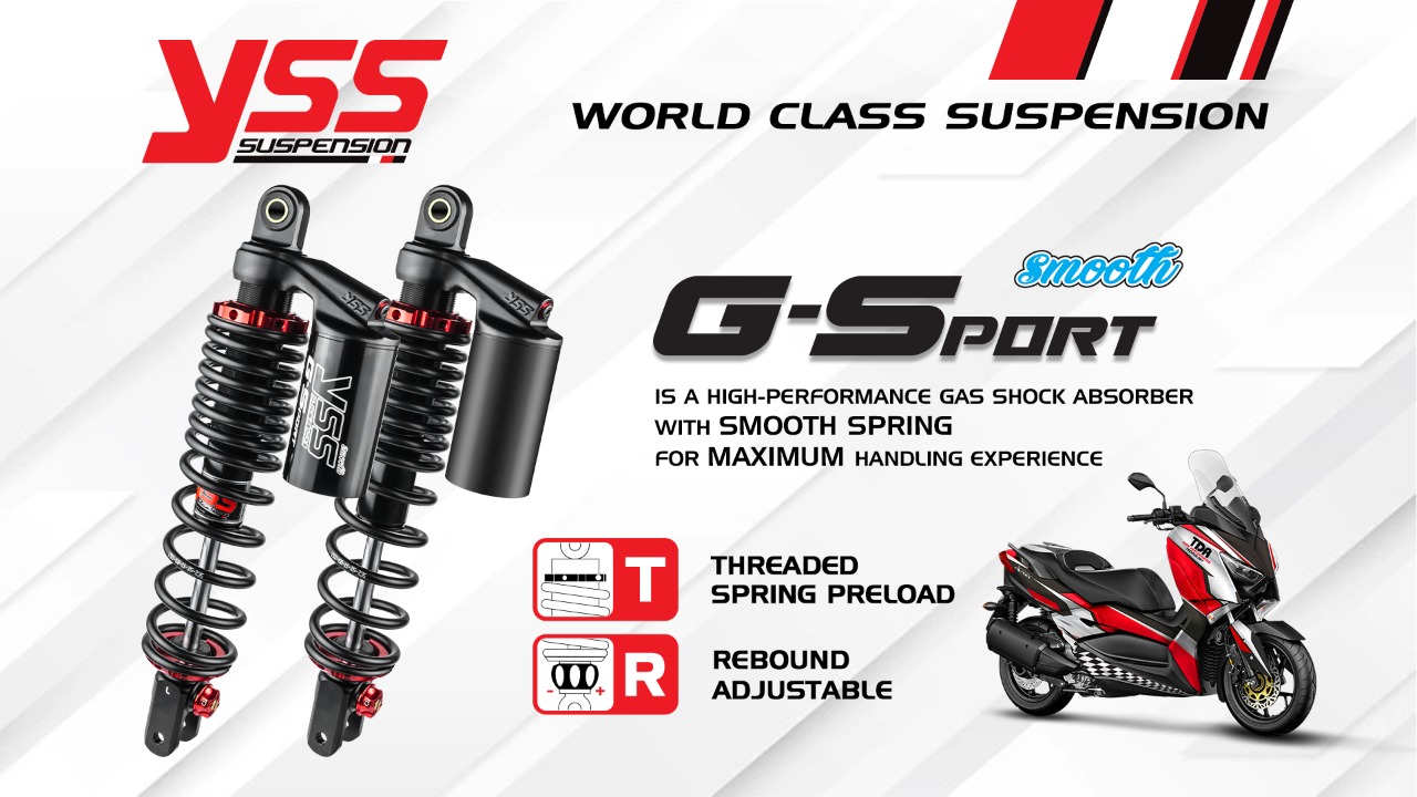 Yss G Sport Xmax. YSS G-Sport Smooth for X-Max – MITRA 2000