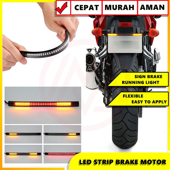 Plat Motor Modifikasi. Lampu LED Brake Lamp Motor Lampu Plat Motor – Modifikasi Market