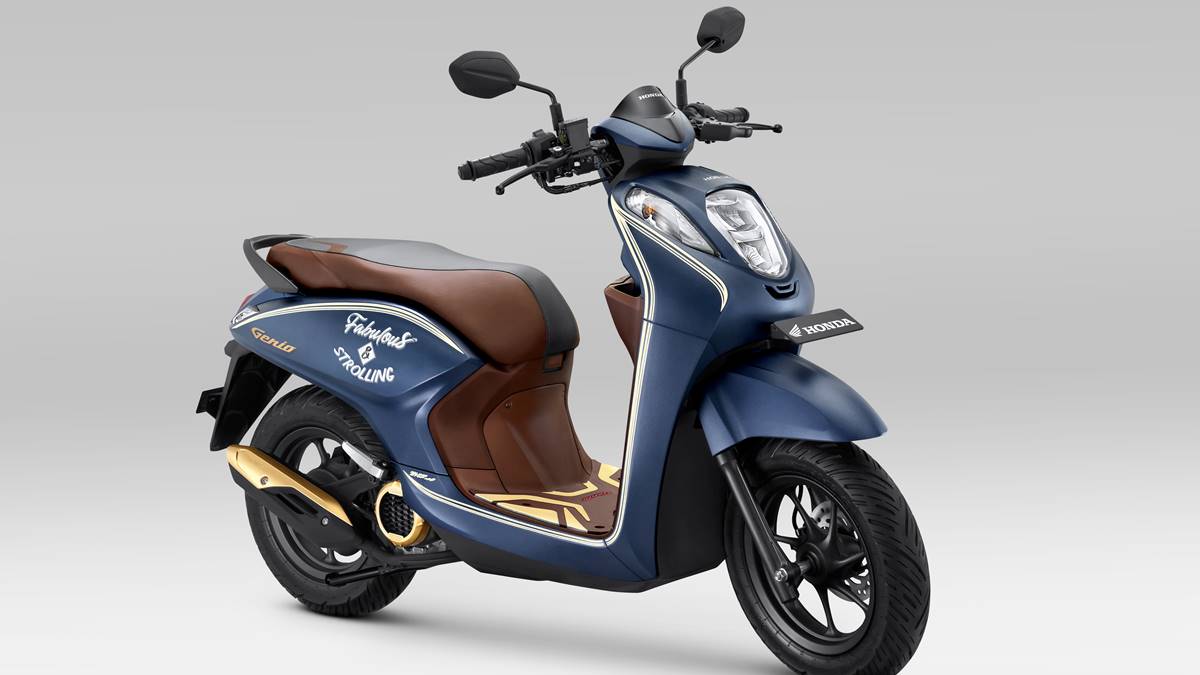 Variasi Honda Genio. Aksesoris New Honda Genio Bertabur Aksen Gold Bikin Makin