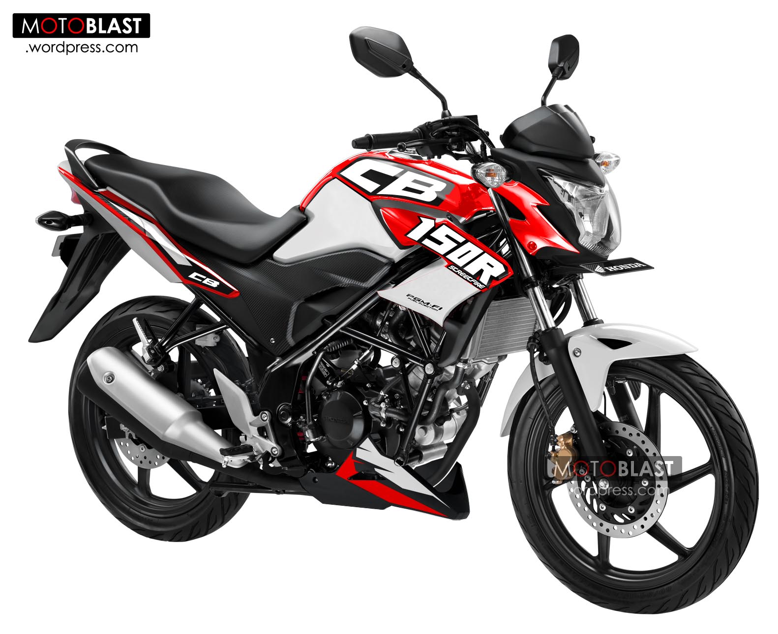 Cb150r Merah Putih. Modifikasi Motor Cb150r Warna Merah Putih Terlengkap