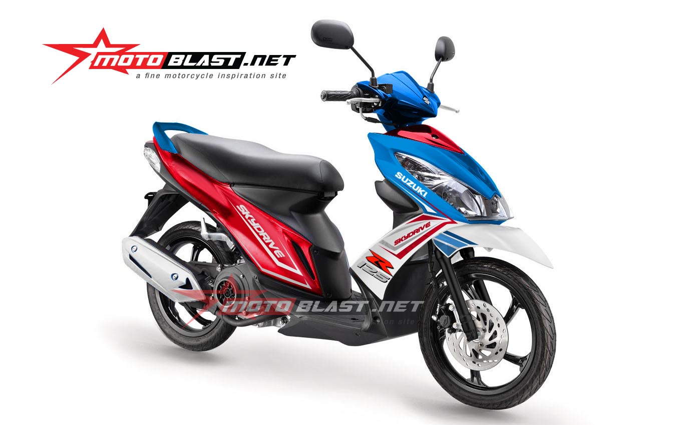 Skydrive Modif Nmax. Modif striping Suzuki Skydrive ala GSR RWB!