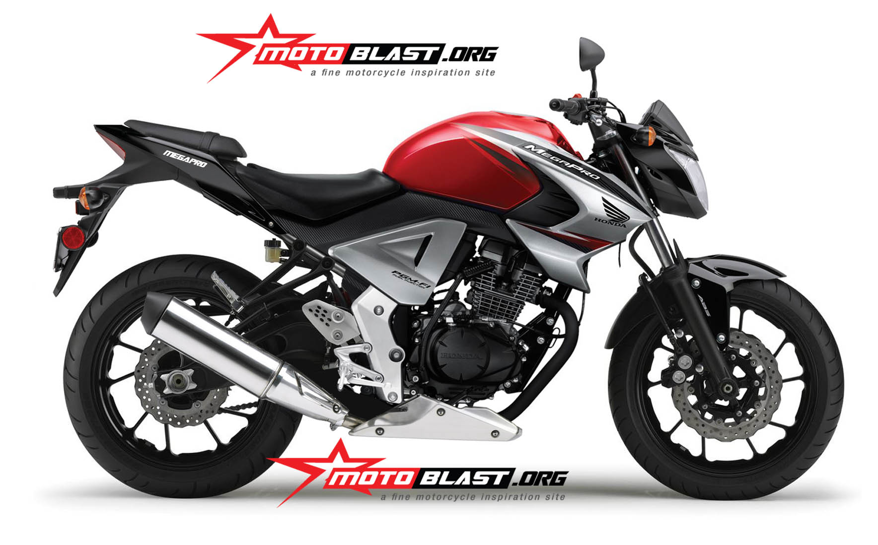 Modif New Megapro. Inspirasi Modif Honda New Mega Pro jadi Gagah! Pake Fullfairing