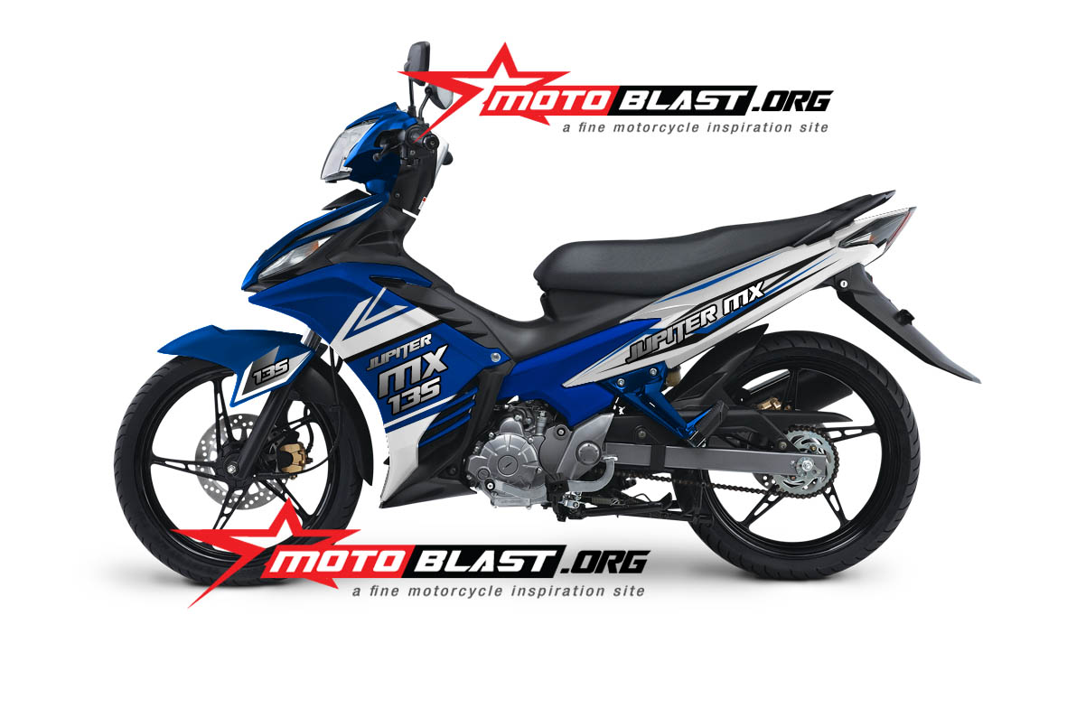 Modifikasi Motor Mx 135 Warna Biru. Modif Striping New Jupiter MX 135 2014 Blue!