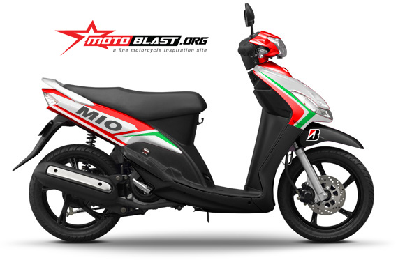 Modif Vixion Old Merah Simple. Modif Striping Yamaha Mio Merah!