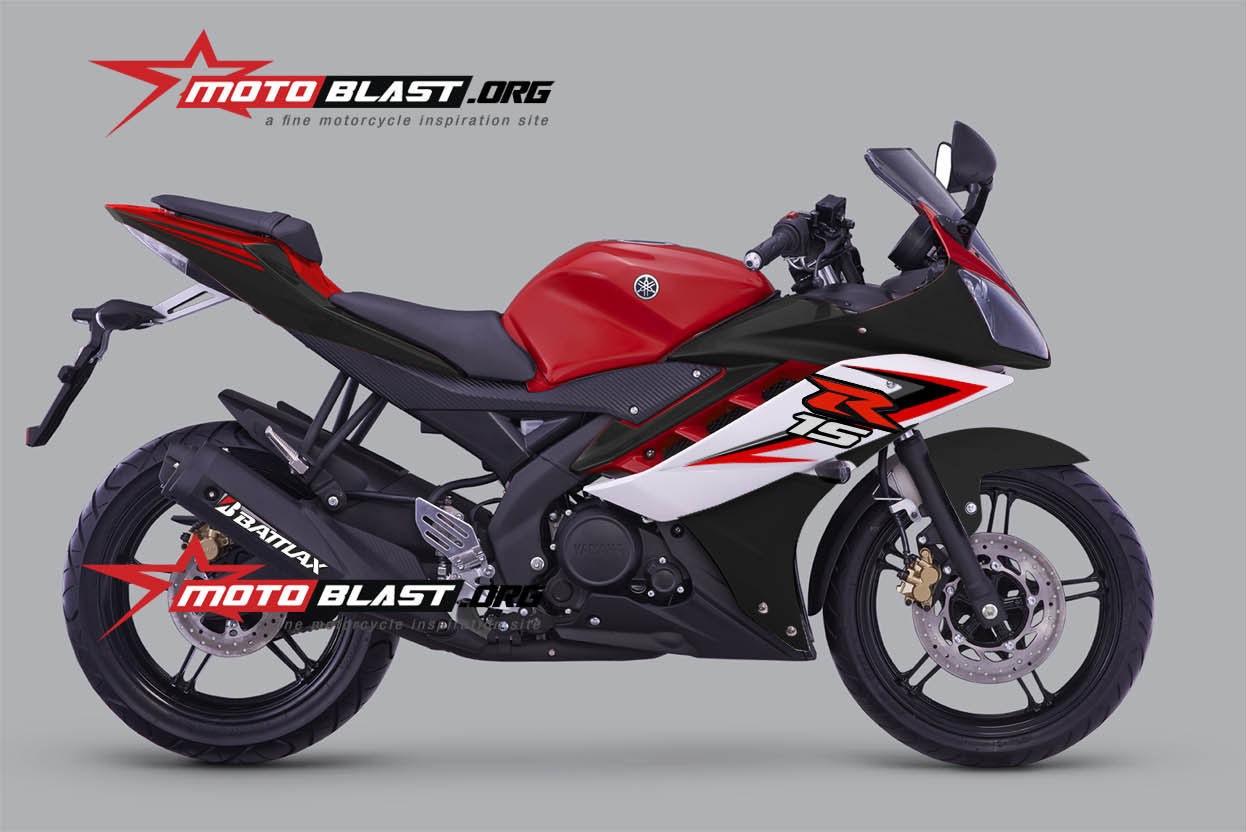 R15 Merah Modif. Modif Striping Sederhana untuk Yamaha R15 Merah!