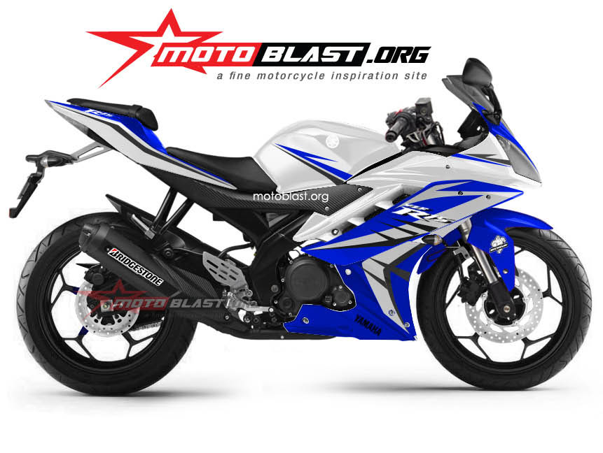 R15 Modif Simple. Modif Striping Yamaha R15 Blue