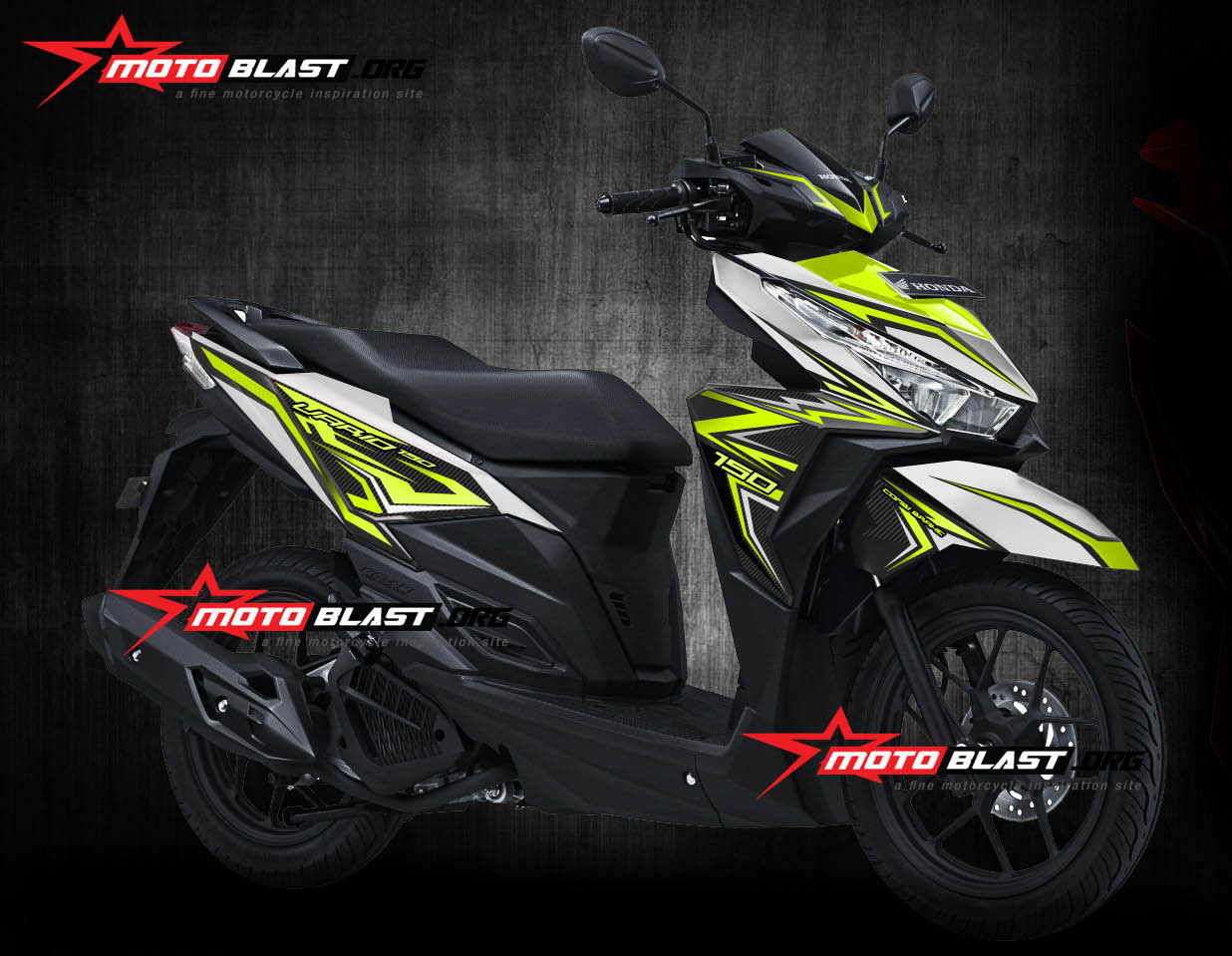 Vario 125 Skotlet Hitam Dop. Concept Skotlet Motor Vario 125 Hitam Dop, Paling Baru!