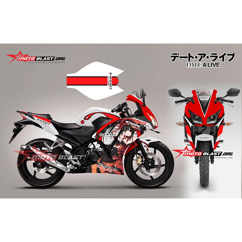 Decal Cbr150r Motoblast. Decal Stiker Honda CBR150R Lokal Anime Tokisaki Kurumi