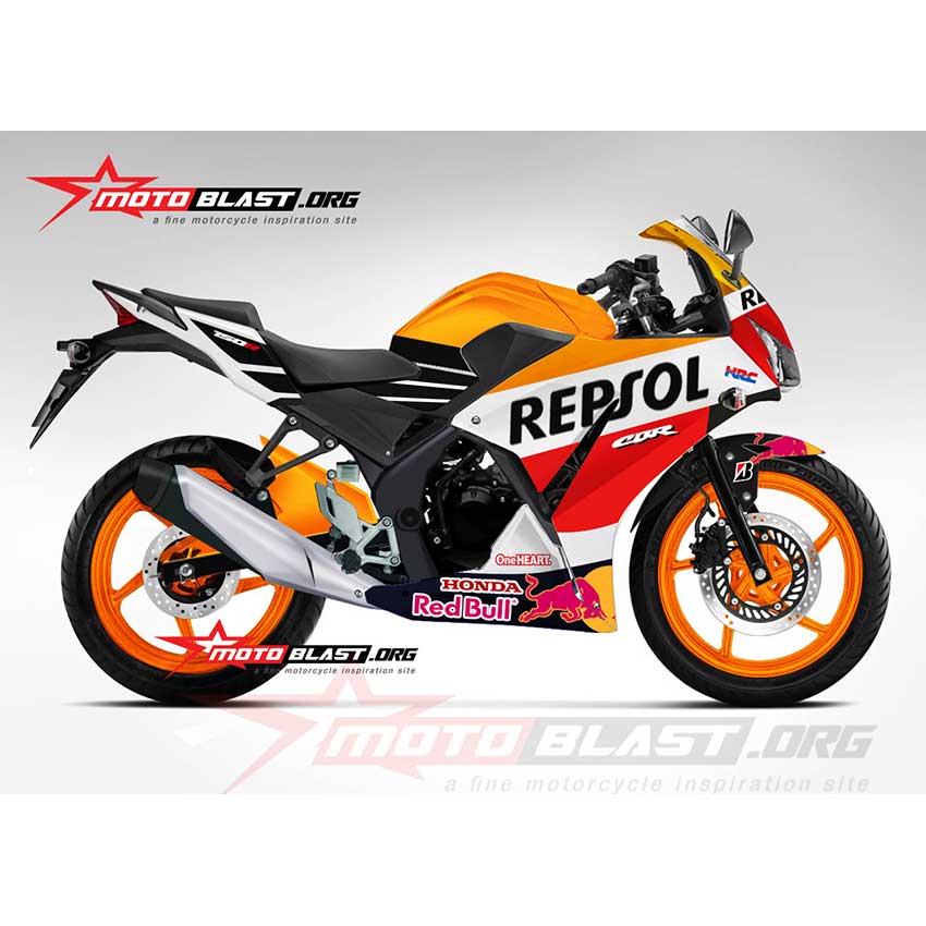 Decal Cbr150r Motoblast. Decal Stiker Honda CBR150R Lokal Repsol 2015