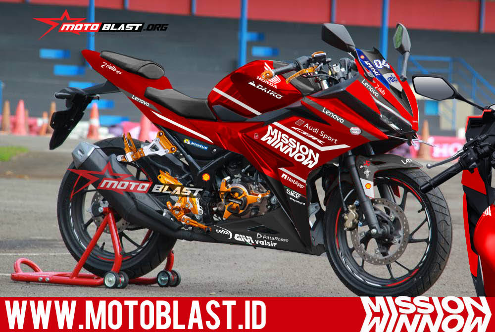 Decal Cbr150r Motoblast. Decal Stiker Honda All New CBR150R Red Mission WinnoW