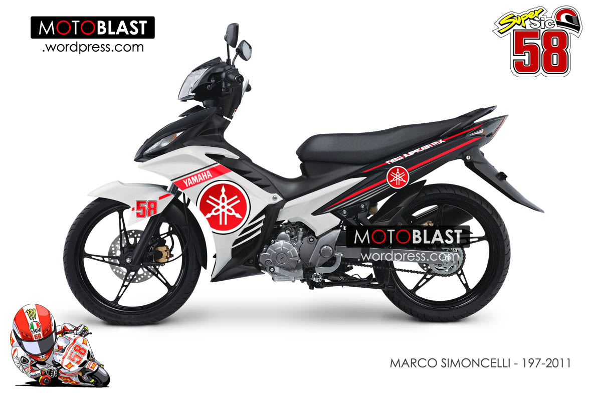 Modifikasi Stiker Jupiter Mx 135 Warna Biru General Modifikasi