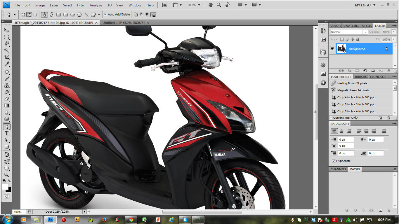 Cara Membuat Stiker Motor Dengan Photoshop. Tutorial Photoshop V.3 : cara menghapus striping motor di