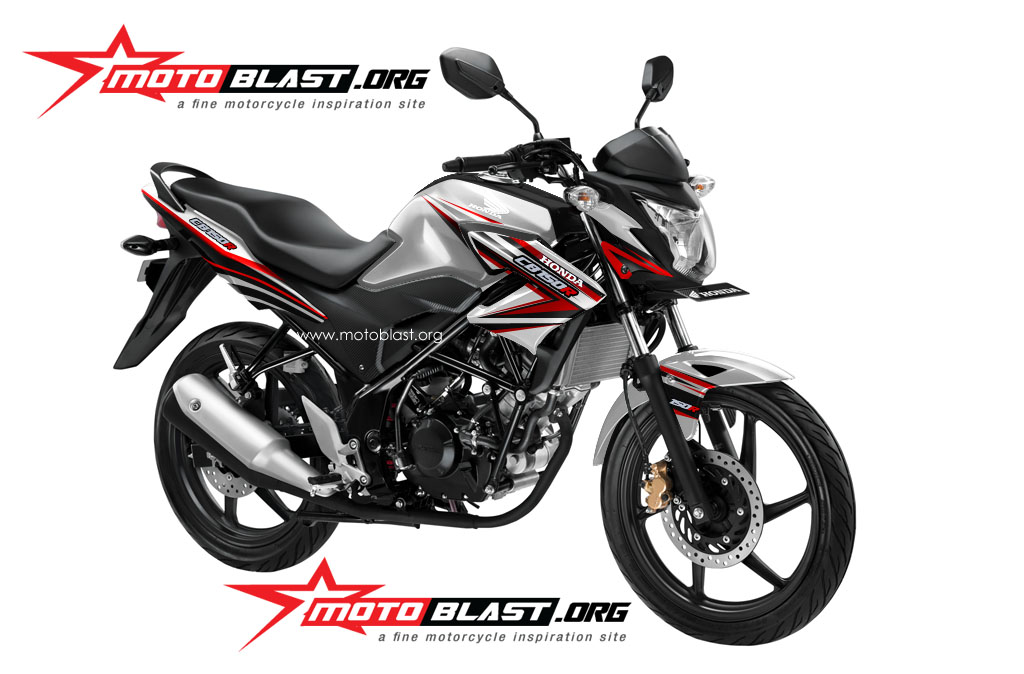 Modifikasi Cb150r 2014 Putih. Modif striping CB150r 2014 terbaru!!