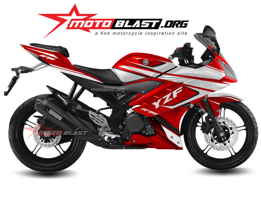 R15 Merah Modif. Modif Striping Yamaha R15 Merah!