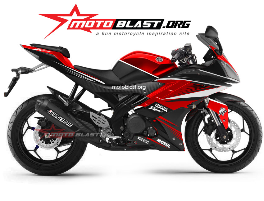 Ninja Rr Mono Ban Gambot. Moddif Striping Yamaha R15 RED Terbaru Motoblast!! Spakbor