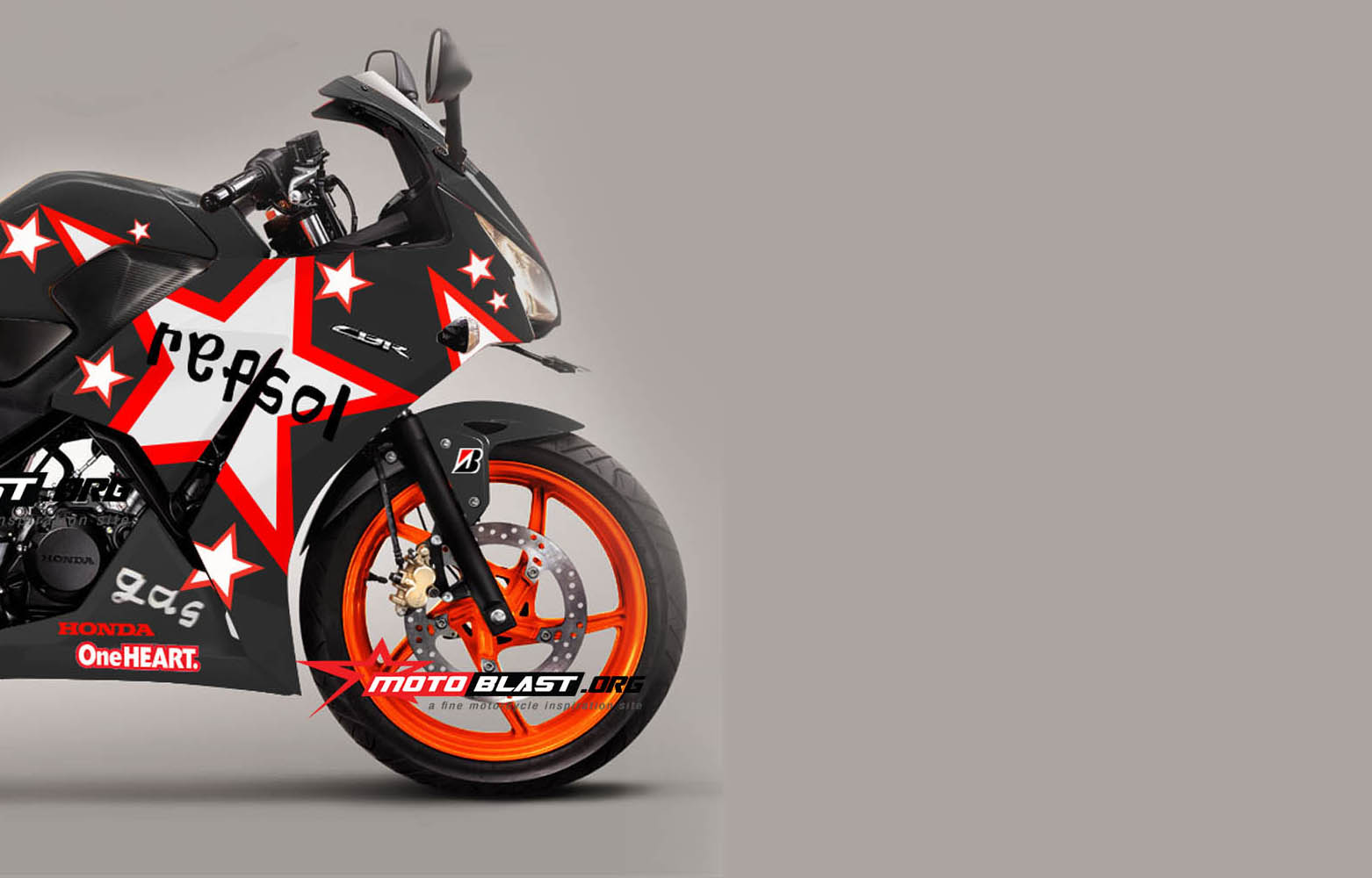 Cbr Lokal Modif Motogp. Modif Striping Honda CBR150R Lokal Black Repsol Motogp Aragon