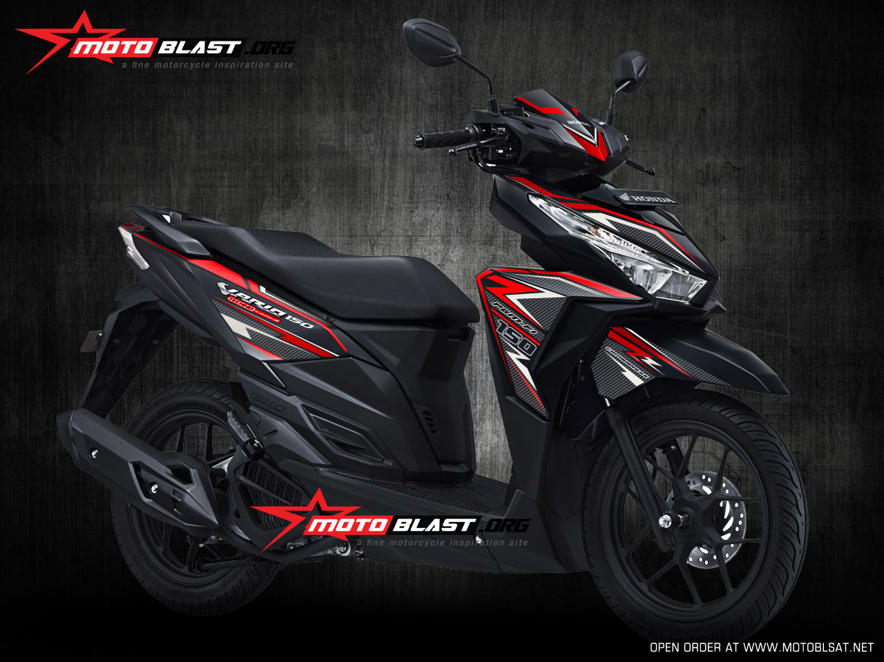 Modifikasi Skotlet Vario 125. Kumpulan 65 Modif Skotlet Vario 125 Hitam Terbaik