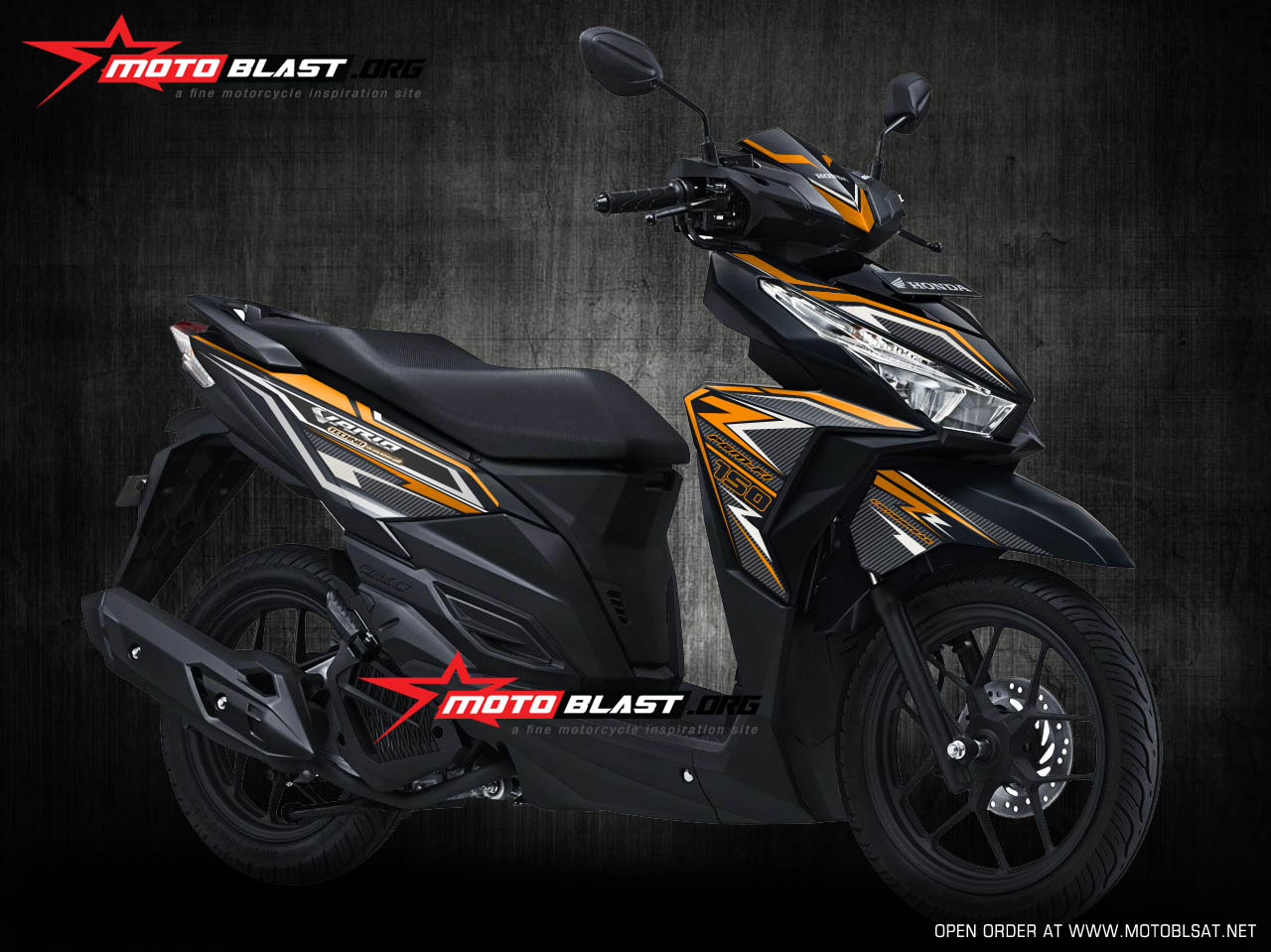 Modifikasi Vario 150 Warna Abu Abu. 88+ Modif Vario 150 Abu Abu Terkeren