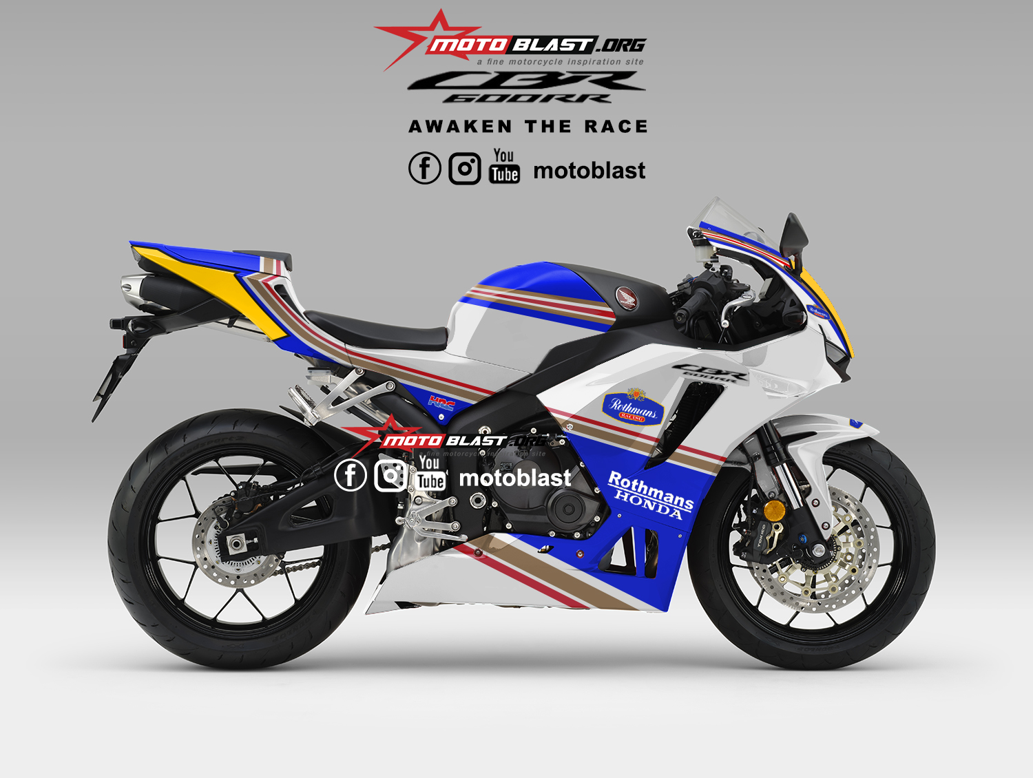 Cbr600rr Modif. Modif striping Honda CBR600RR 2021 Rothman