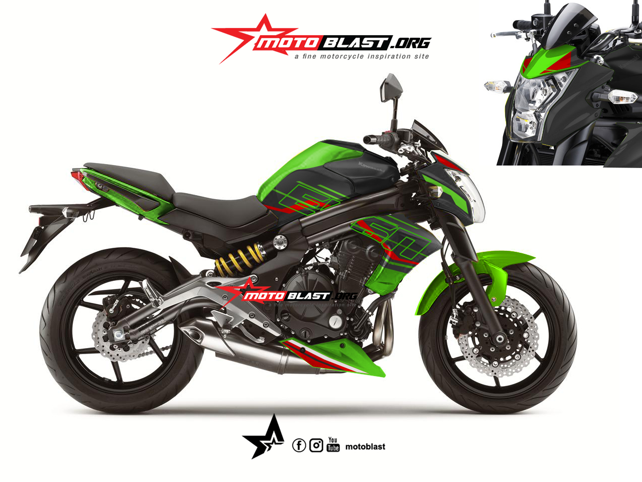 Modifikasi Er6n. Modifikasi Striping Kawasaki ER6N KRT 2023